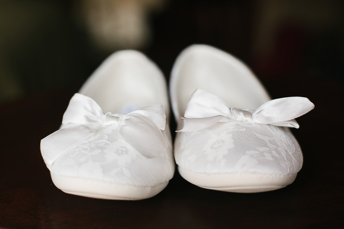 Bride's shoes for Salish Lodge wedding in Snoqualmie Washington