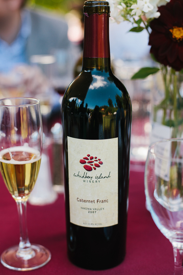 Whidbey Island Winery wedding wine reception