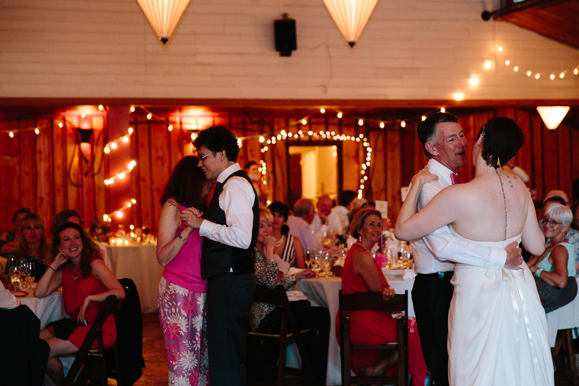 Parent first dances at Fireseed Catering on Whidbey Island, WA