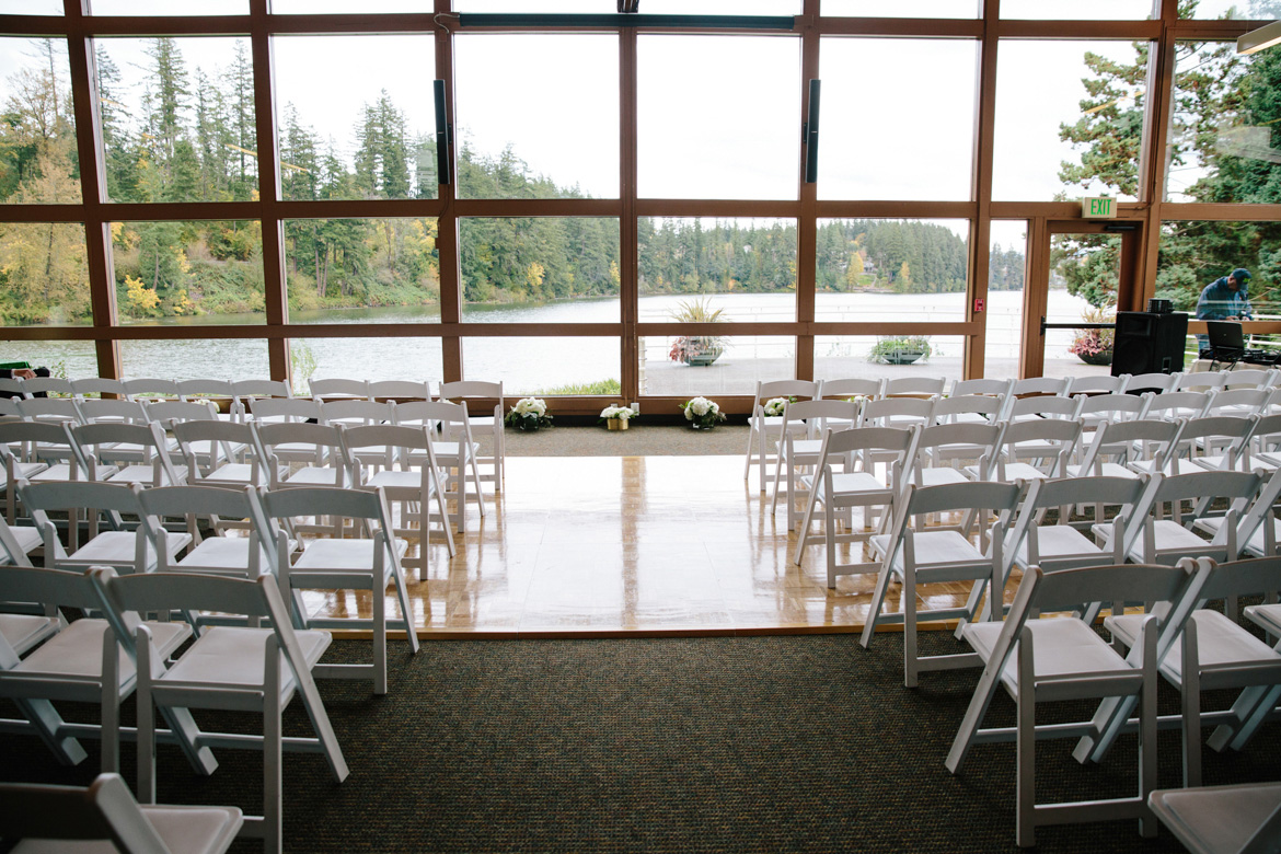 Ceremony site at Lake Wilderness Lodge in Maple Valley, WA