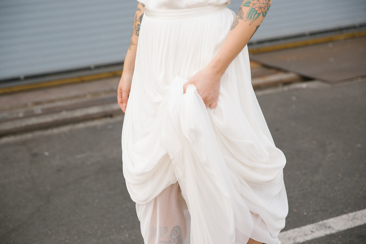 Within Sodo Seattle wedding bride dress