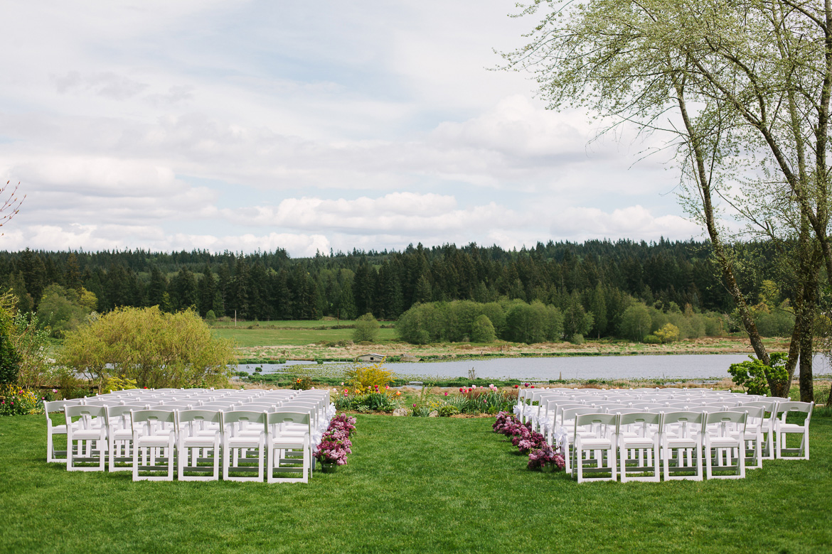 Fireseed Catering on Whidbey Island wedding ceremony site