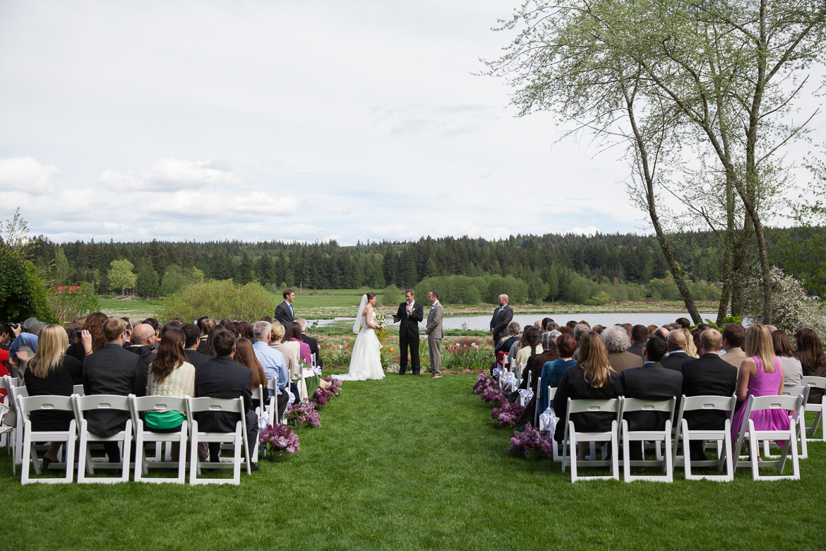 Fireseed Catering wedding ceremony site on Whidbey Island, WA