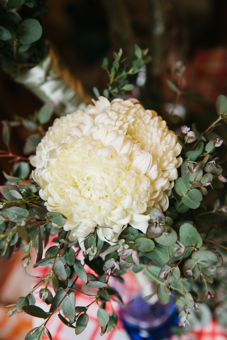 Wedding flower details for Melrose Market Wedding in Seattle, WA
