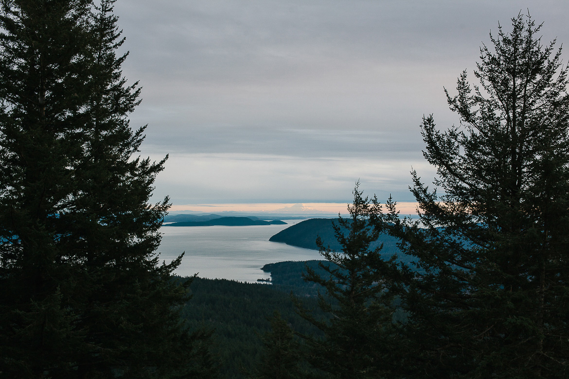 Orcas Island Washington Mount Constitution trails water view