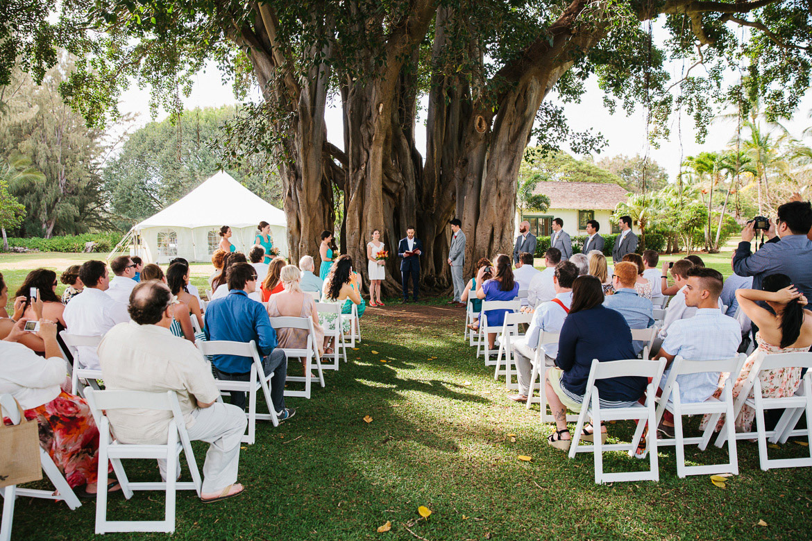 Waimea Plantation Cottages wedding Kauai ceremony bride groom