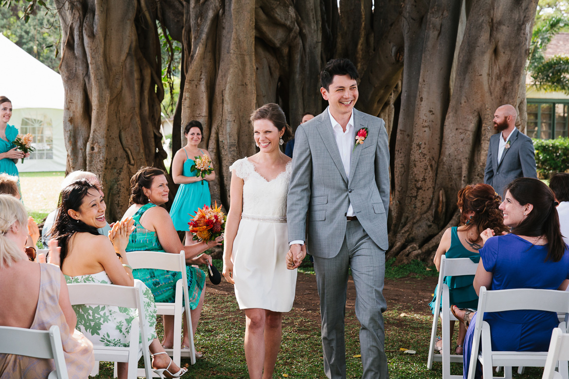 Waimea Plantation Cottages wedding Kauai ceremony bride groom